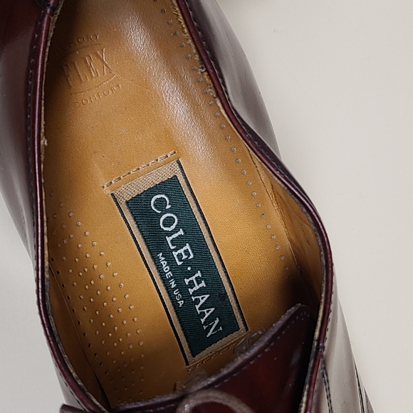 Cole Haan Caldwell leather cap toe oxford dress shoes size 10 - Picture 10 of 12